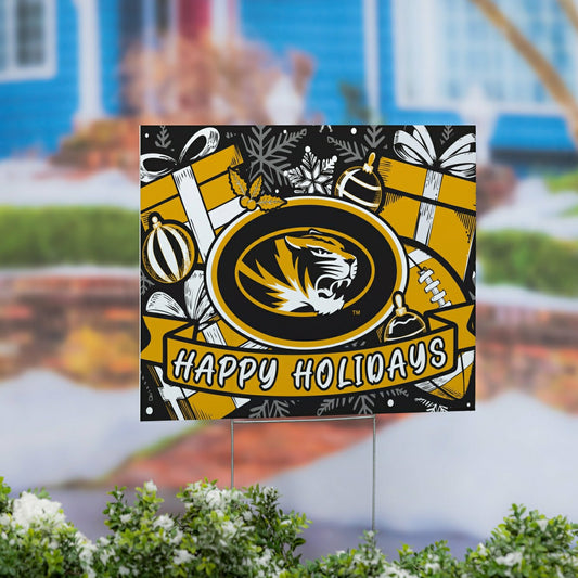 Team Sports America Best Seller - University of Missouri Yard Sign, Holiday