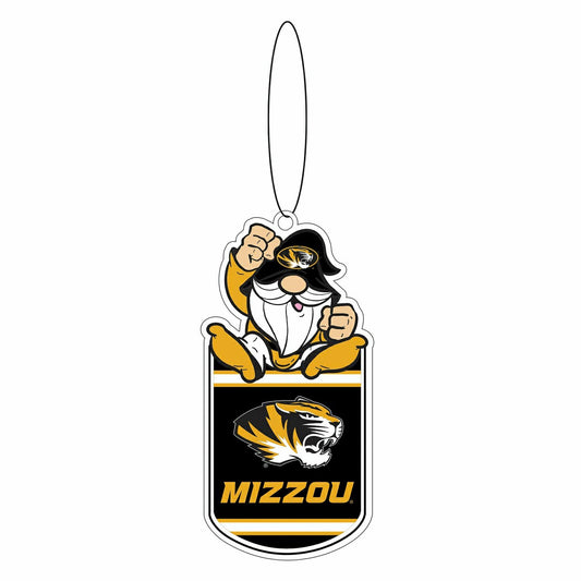 Team Sports America Signature - University of Missouri Gift Tag Ornament, Gnome Fan