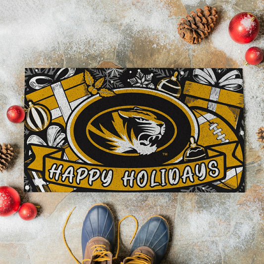 Team Sports America Recommended - University of Missouri Holiday PVC Mat, 28"x16"