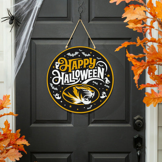 Team Sports America Essential - University of Missouri Halloween Round Door Décor with Hanging Rope, 1