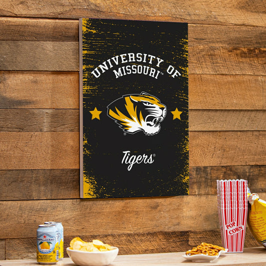 Team Sports America Essential - University of Missouri Wood Wall Sign, 16x24