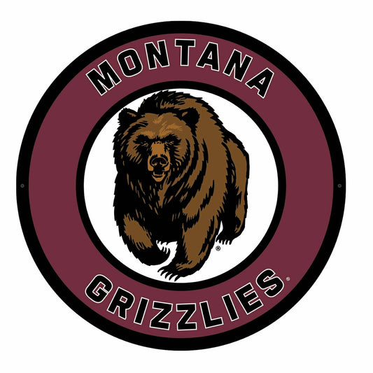 Team Sports America Classic - LED Wall Decor, Round, University of Montana