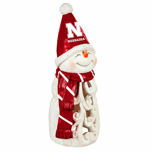 Team Sports America Classic - University of Nebraska Snowman LED Statuary, 26"