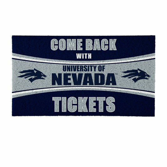 Team Sports America Recommended - 28" x 16" PVC Trapper Mat, Come Back with Tickets, University of Nevad