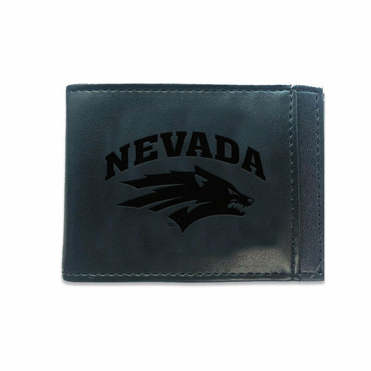 Team Sports America Everyday - Front Pocket Wallet w/ RFID Blocking, University of Nevada, Black