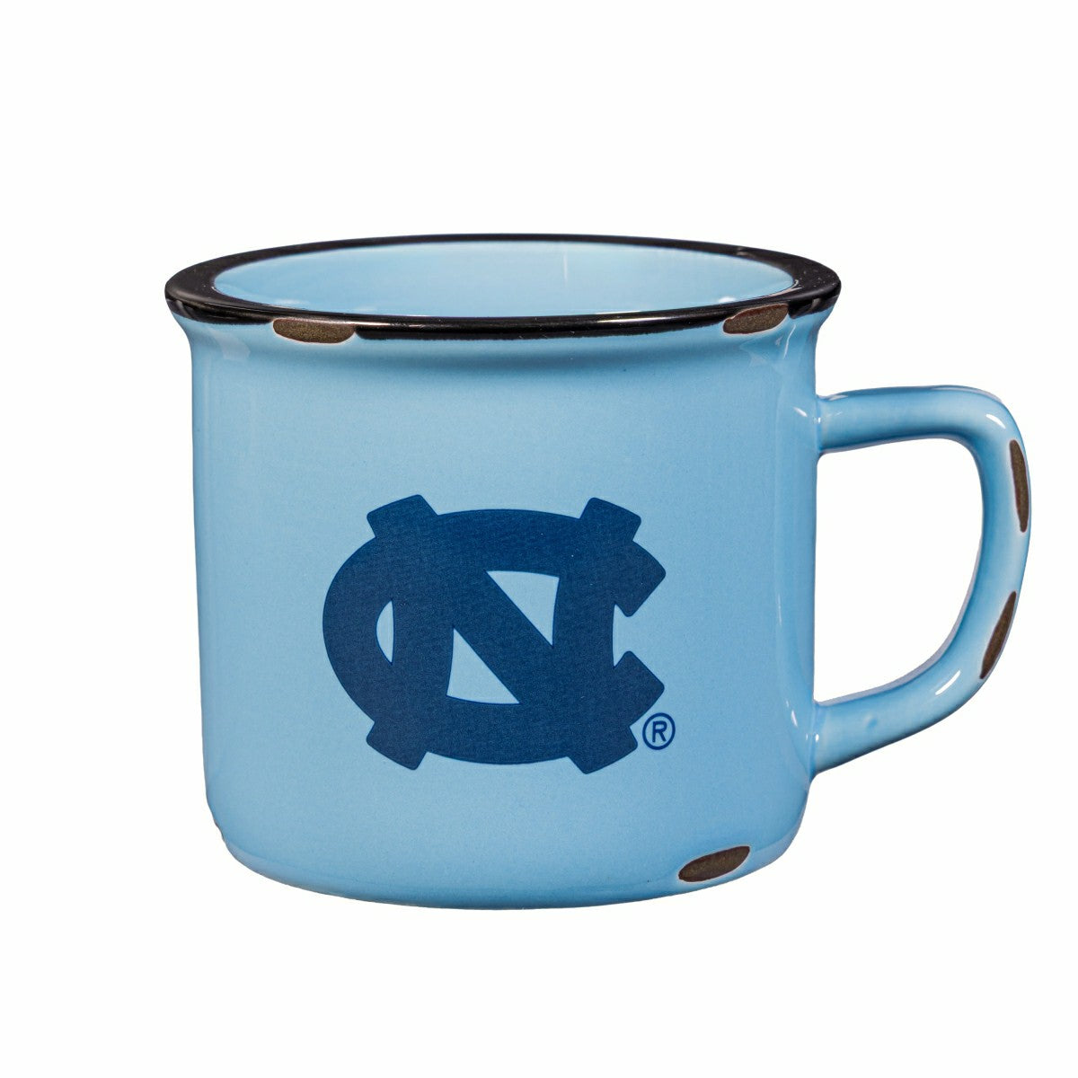 Team Sports America Essential - University of North Carolina Ceramic Camp Cup with Enamel Finish, 14oz