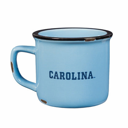 Team Sports America Essential - University of North Carolina Ceramic Camp Cup with Enamel Finish, 14oz