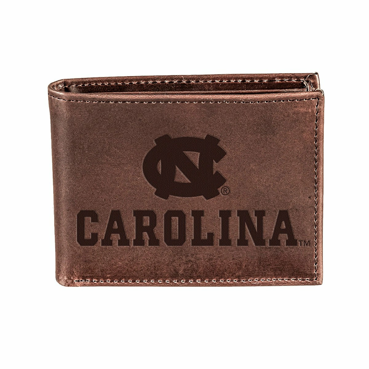 Team Sports America Exclusive - University of North Carolina, Bi-Fold Wallet, Brown, CH, 100% Genuine
