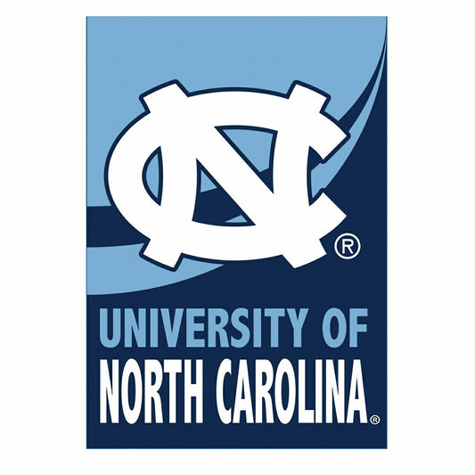 Team Sports America Trending - University of North Carolina Burlap Flag House Size