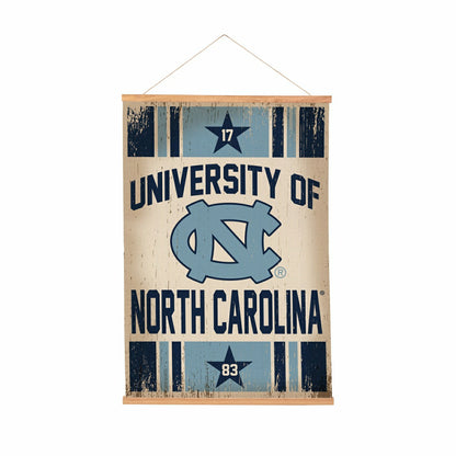 Team Sports America Signature - University of North Carolina, Canvas Wall Tapestry, Medium, 36x24