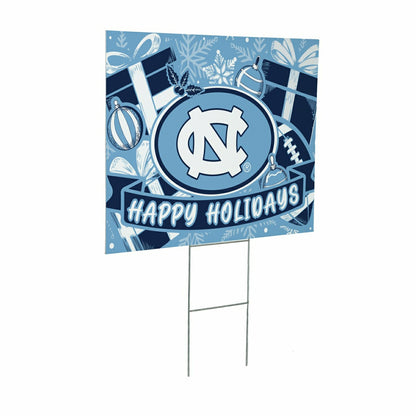 Team Sports America Everyday - University of North Carolina Yard Sign, Holiday