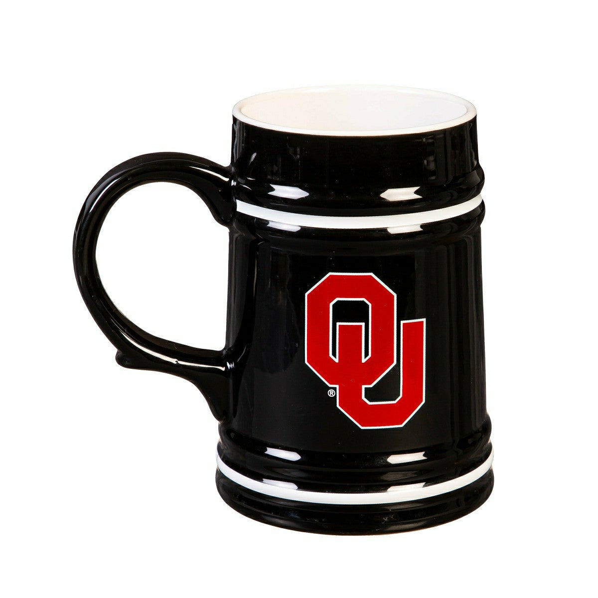 Team Sports America Signature - University of Oklahoma Ceramic Stein Cup, 24oz
