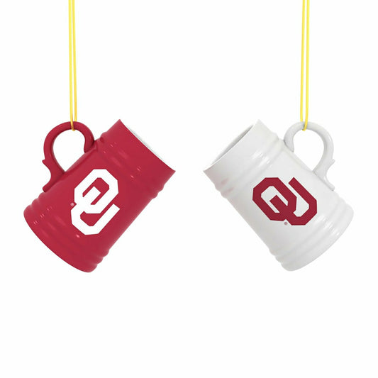 Team Sports America Trending - University of Oklahoma Ceramic Mini Stein, 3oz, set of 2