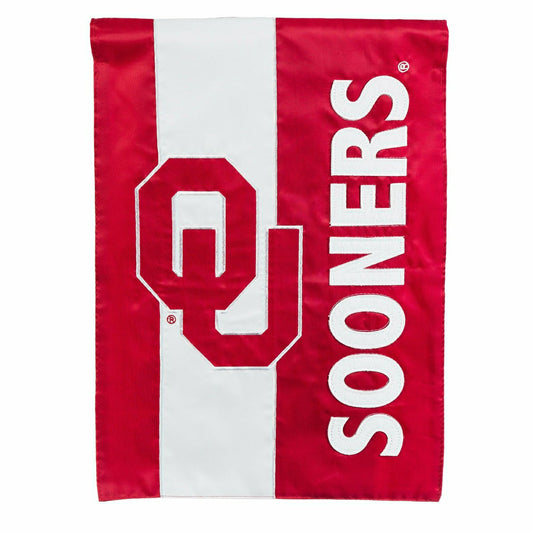 Team Sports America Best Seller - University of Oklahoma Embellished Garden Flag
