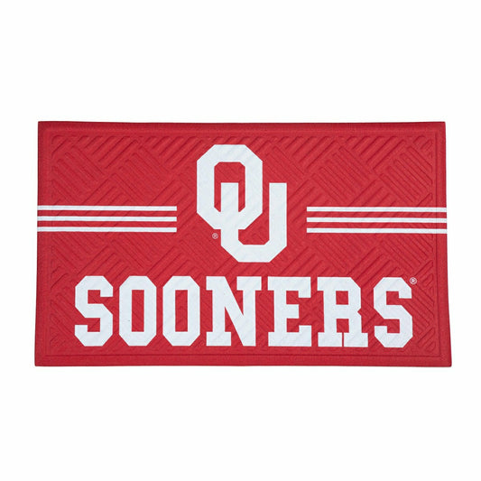 Team Sports America Essential - Embossed Mat, Cross Hatch, University of Oklahoma