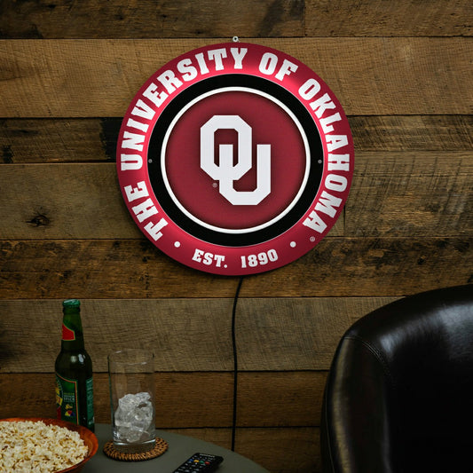 Team Sports America Value - University of Oklahoma, Metal Lite, Round