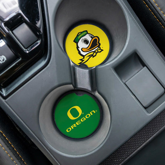 Team Sports America Recommended - University of Oregon Car Coaster Set, 2pc