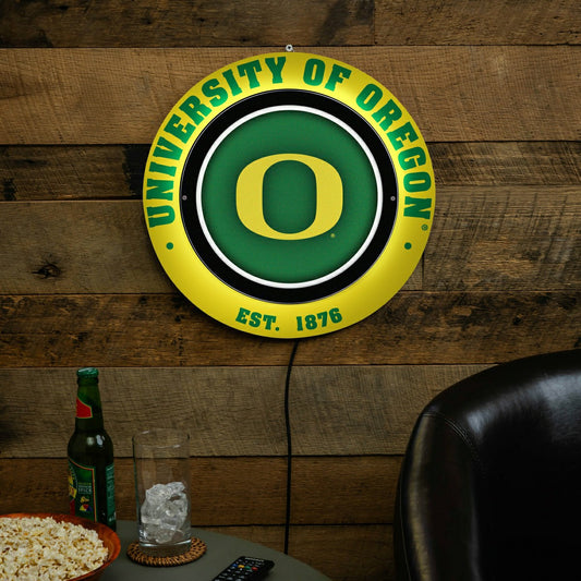 Team Sports America Best Seller - University of Oregon, Metal Lite, Round