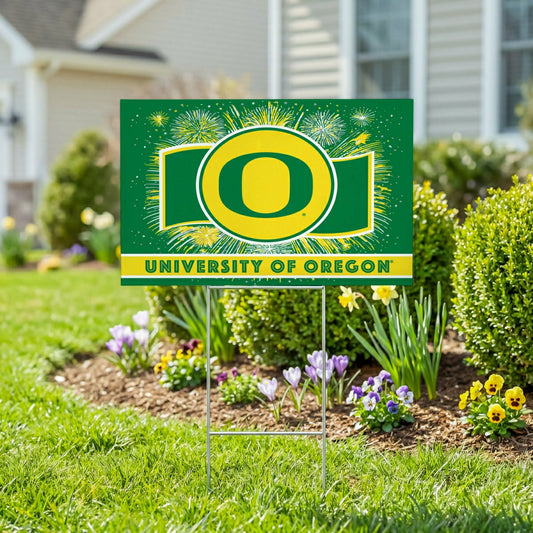 Team Sports America Recommended - University of Oregon Yard Sign, Patriotic