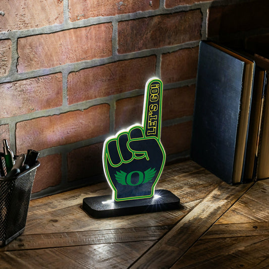 Team Sports America Everyday - University of Oregon College Foam Finger Desklite LED Décor
