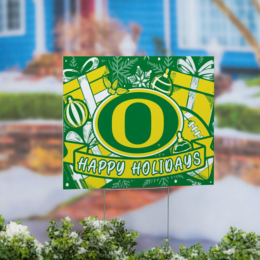 Team Sports America Value - University of Oregon Yard Sign, Holiday