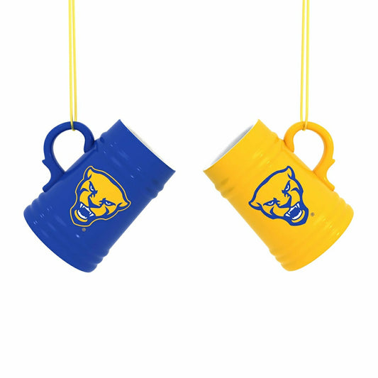 Team Sports America Classic - University of Pittsburgh Ceramic Mini Stein, 3oz, set of 2