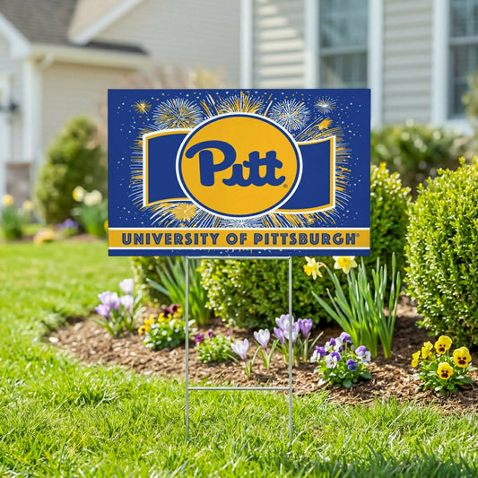Team Sports America Essential - University of Pittsburgh Yard Sign, Patriotic