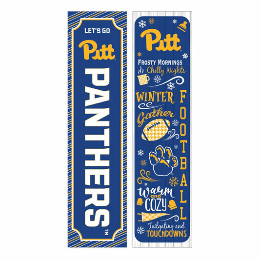 Team Sports America Value - 46" Double Sided Leaner, University of Pittsburgh, Winter Seasonal