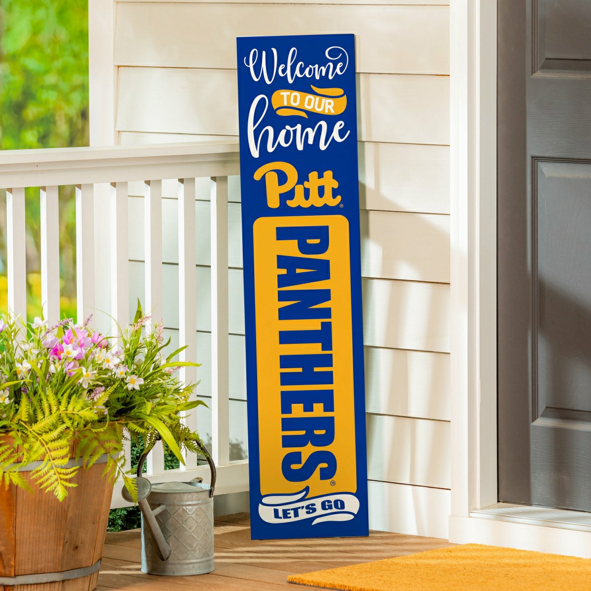 Team Sports America Trending - 47" Double Sided Leaner, University of Pittsburgh, Halloween