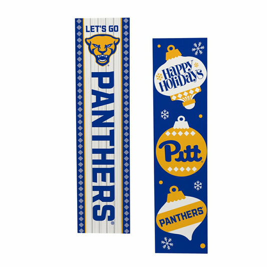 Team Sports America Recommended - 47" Double Sided Leaner, University of Pittsburgh, Christmas