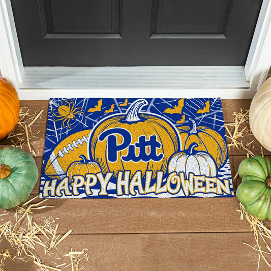 Team Sports America Exclusive - University of Pittsburgh Halloween PVC Mat, 28"x16"