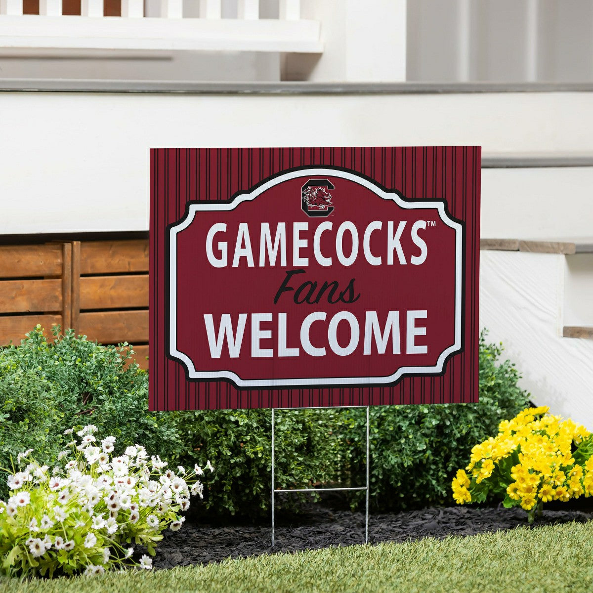 Team Sports America Best Seller - University of South Carolina Coroplast Yard Sign, "Fans Welcome"