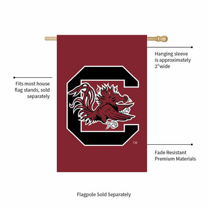 Team Sports America Everyday - University of South Carolina Applique House Flag