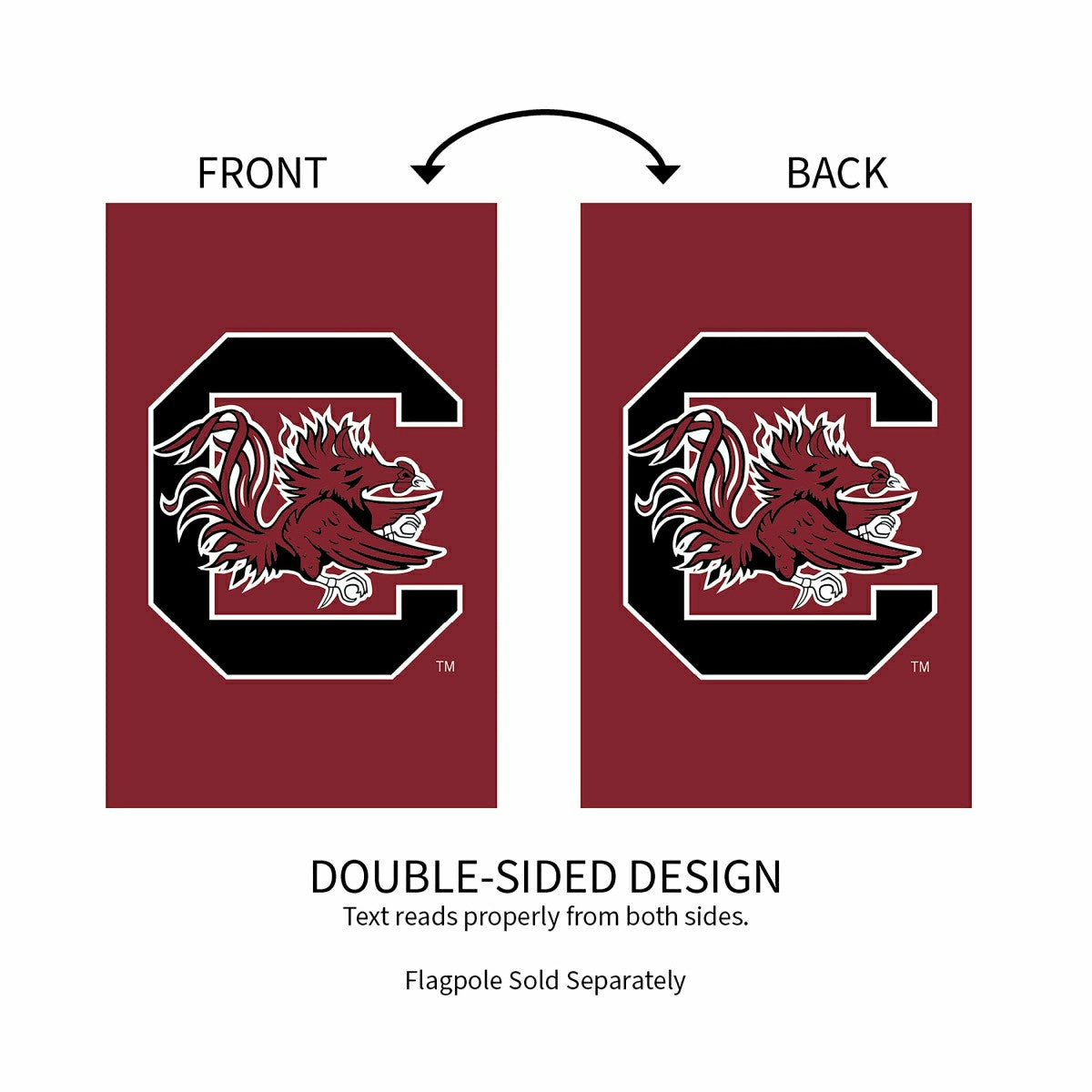 Team Sports America Everyday - University of South Carolina Applique House Flag