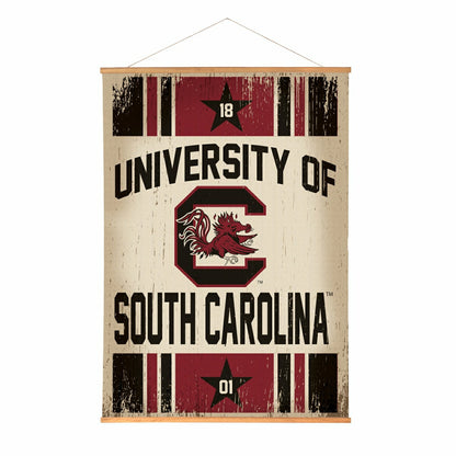 Team Sports America Best Seller - University of South Carolina, Canvas Wall Tapestry, Large, 54x36