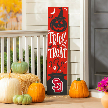 Team Sports America Best Seller - 47" Double Sided Leaner, University of South Dakota, Halloween