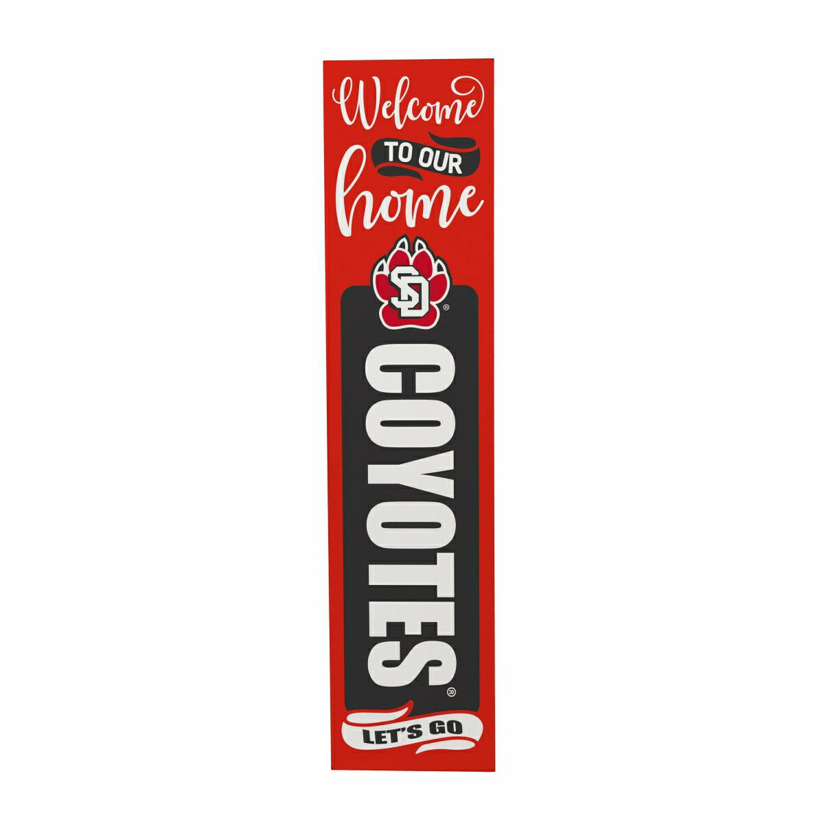 Team Sports America Best Seller - 47" Double Sided Leaner, University of South Dakota, Halloween