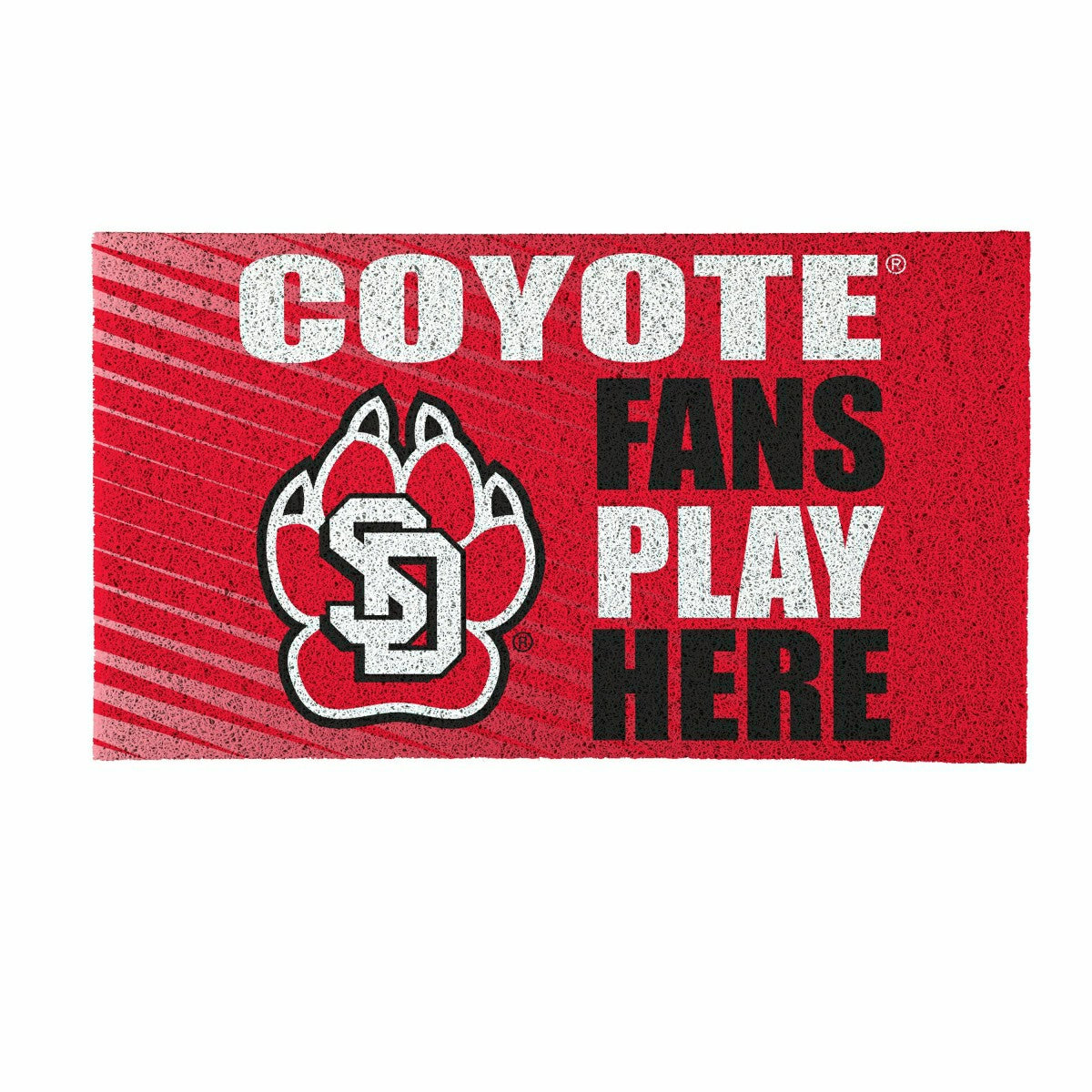 Team Sports America Best Seller - University of South Dakota Fan Mat, 28"x16"