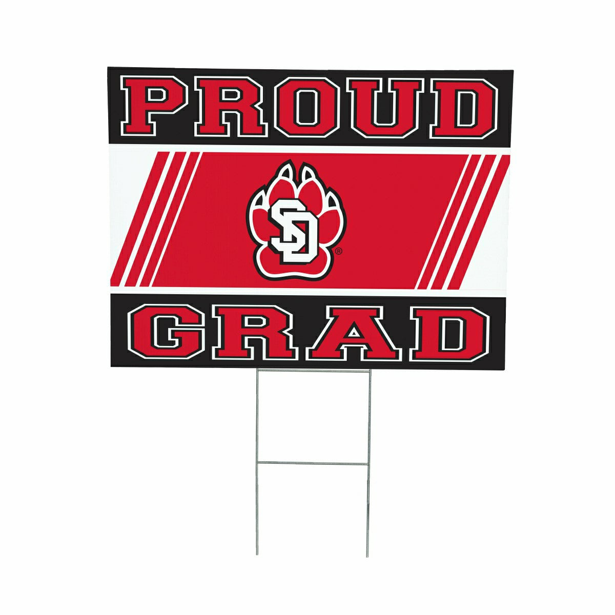Team Sports America Exclusive - University of South Dakota Coroplast Yard Sign Graduate