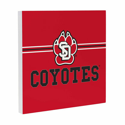 Team Sports America Classic - University of South Dakota Wood Wall Sign, 12x12