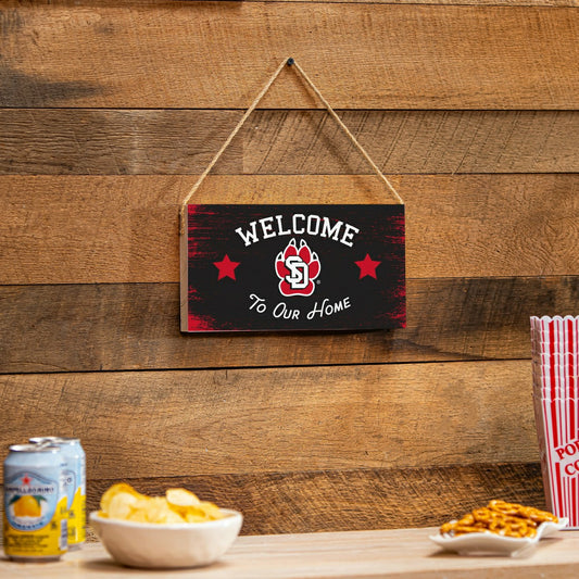 Team Sports America Essential - University of South Dakota Wood Wall Sign, 6x11