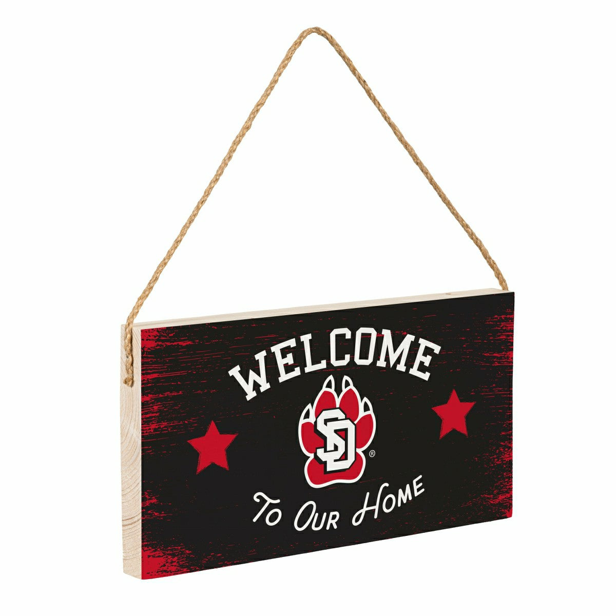 Team Sports America Essential - University of South Dakota Wood Wall Sign, 6x11