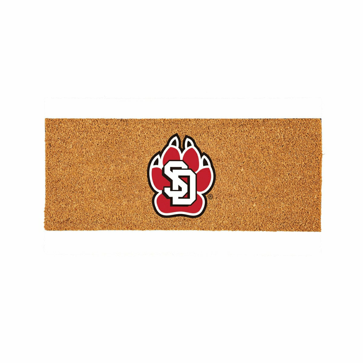 Team Sports America Value - University of South Dakota Extra Large Full Color Coir Mat, 60"x24"