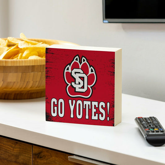 Team Sports America Trending - University of South Dakota Plock, Down Home Fans, 6x6