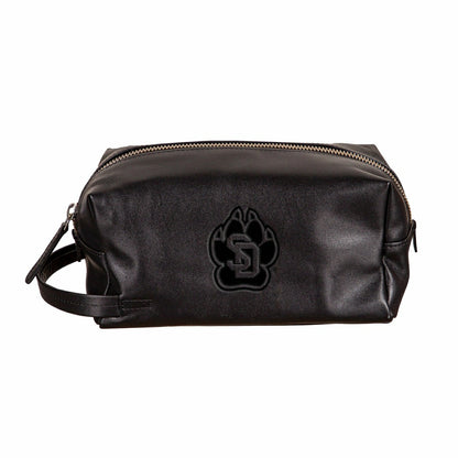Team Sports America Classic - University of South Dakota, Embossed Toiletry Bag, Black