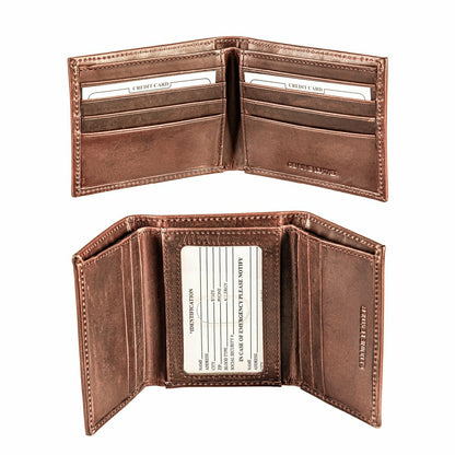 Team Sports America Essential - University of South Dakota, Bi-Fold and Tri-Fold Wallet Gift Set, Brow