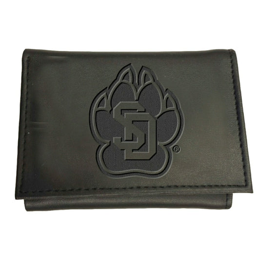 Team Sports America Recommended - University of South Dakota, Tri-Fold Wallet, Black