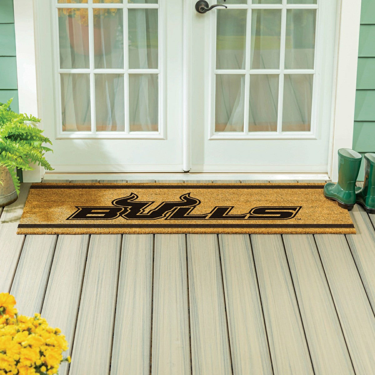 Team Sports America Exclusive - University of South Florida Extra Large One Color Coir Mat, 60"x24"