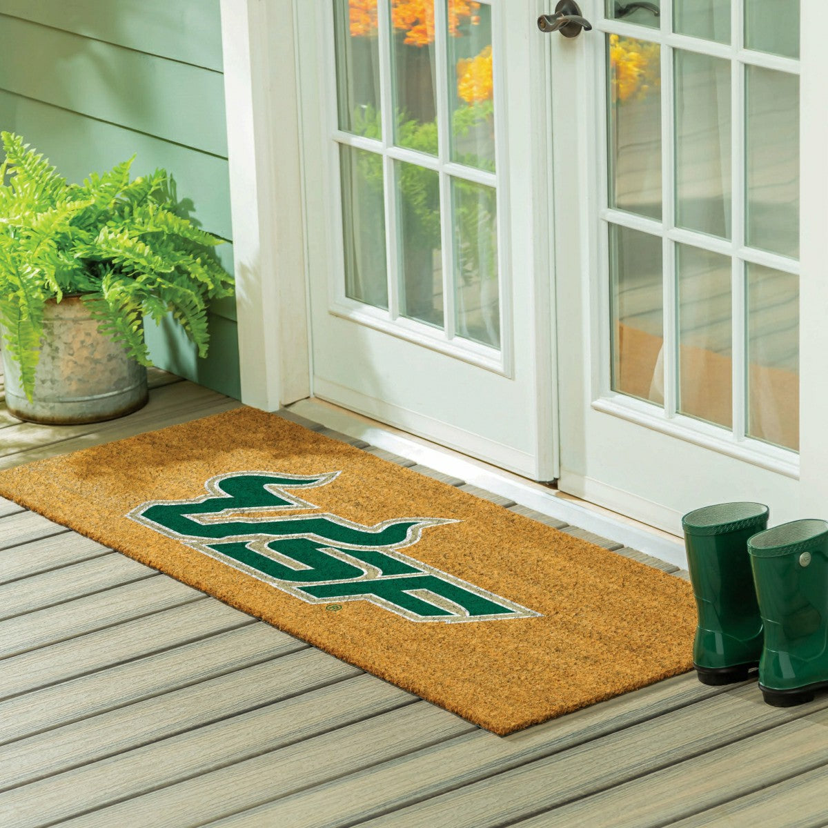 Team Sports America Signature - University of South Florida Extra Large Full Color Coir Mat, 60"x24"
