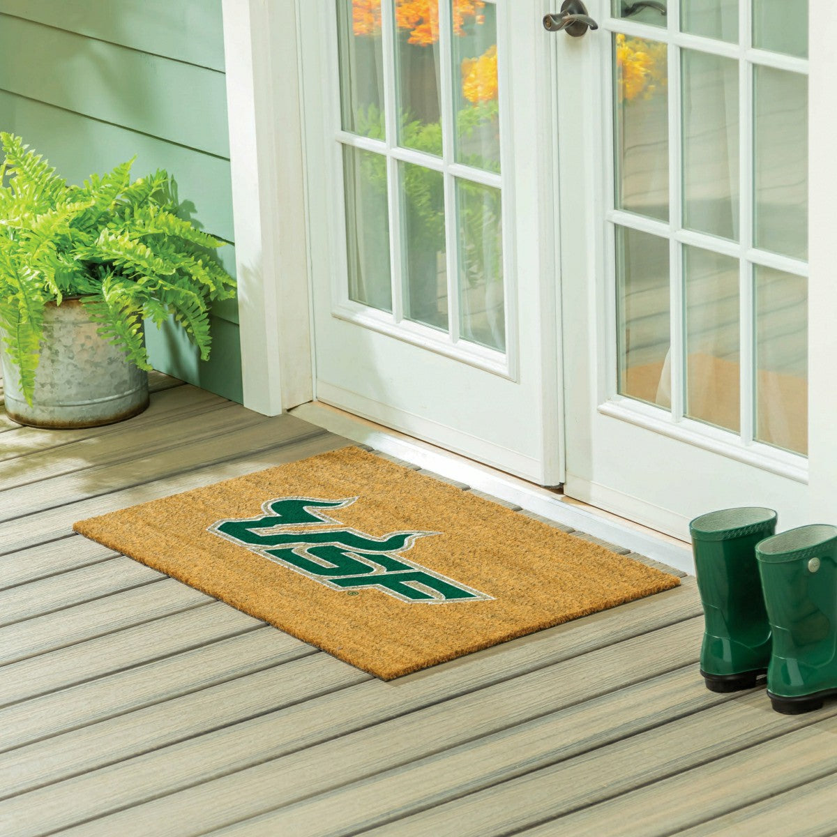 Team Sports America Everyday - University of South Florida Large Full Color Coir Mat, 36"x24"